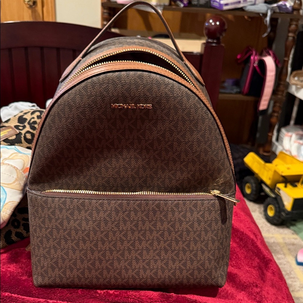 Michael Kors Dark Brown Backpack
